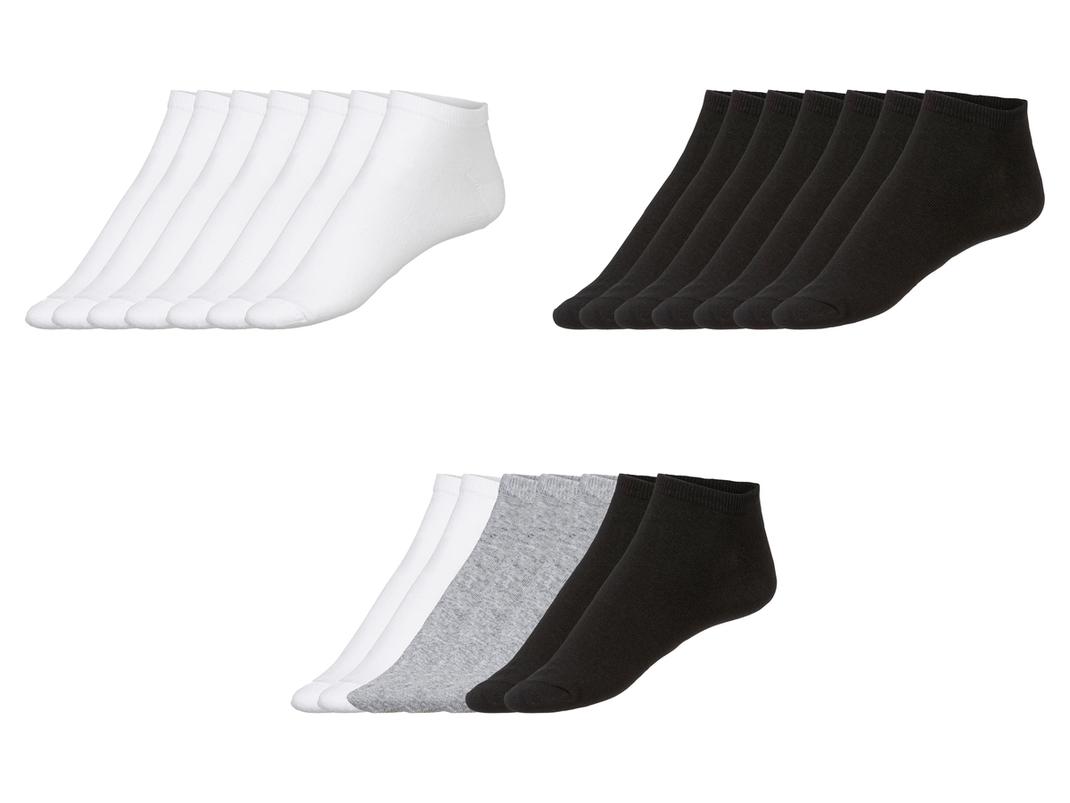 Bild 1 von LIVERGY® Herren Sneakersocken, 7 Paar, hoher Bio-Baumwollanteil