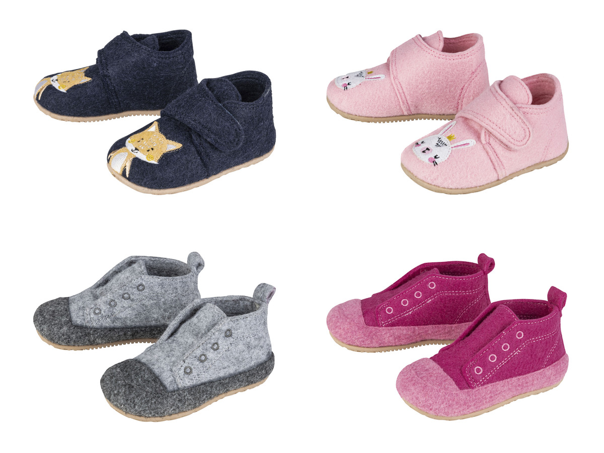 Bild 1 von lupilu® Kinder Filz-Hausschuhe aus weichem Filz