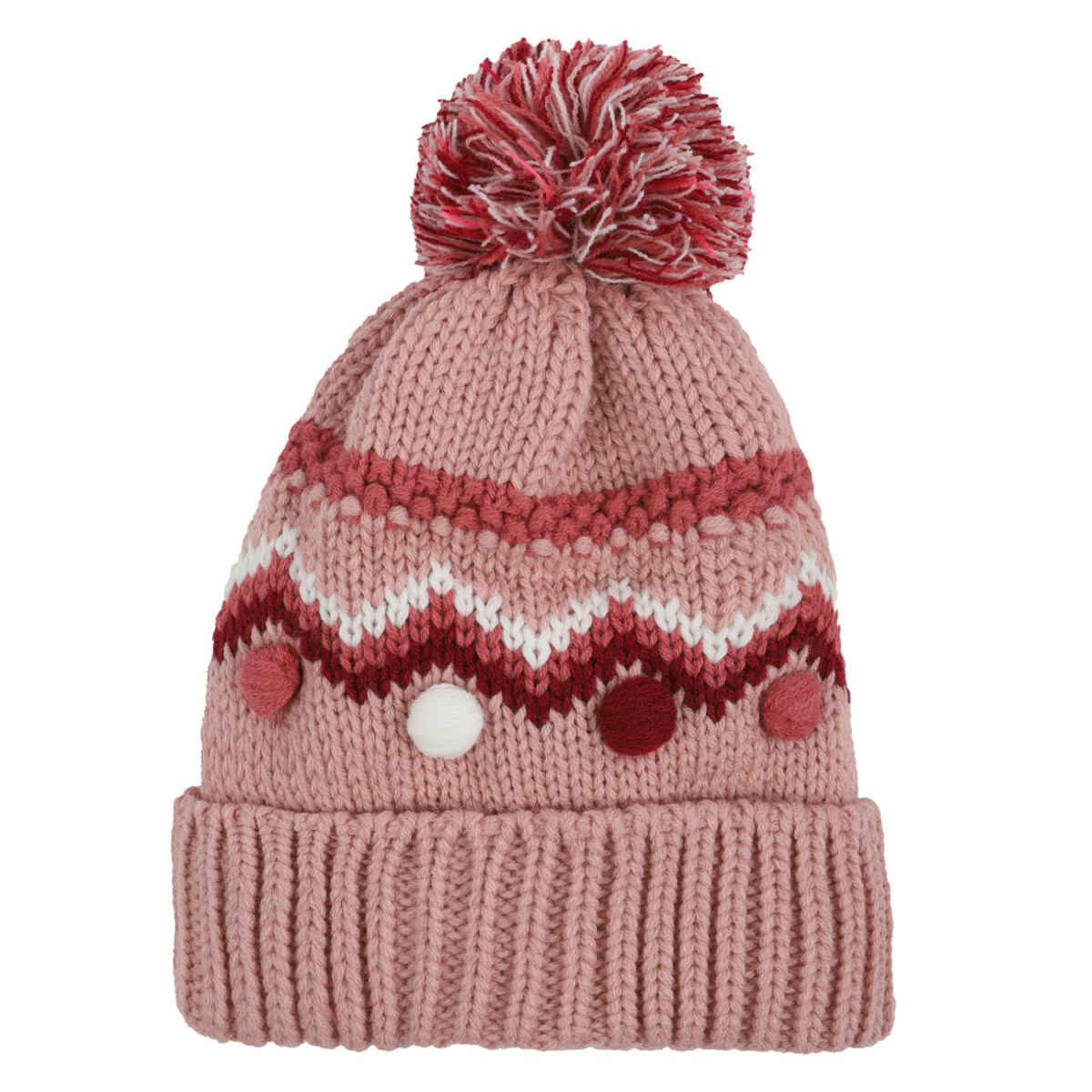 Bild 1 von Mädchen Strickmütze mit Bommel