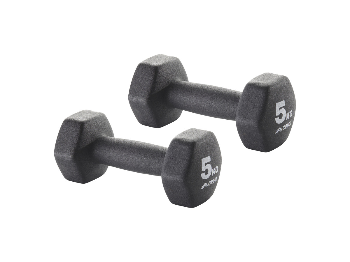 Bild 1 von CRIVIT Kurzhantel-Set, 2x 5 kg