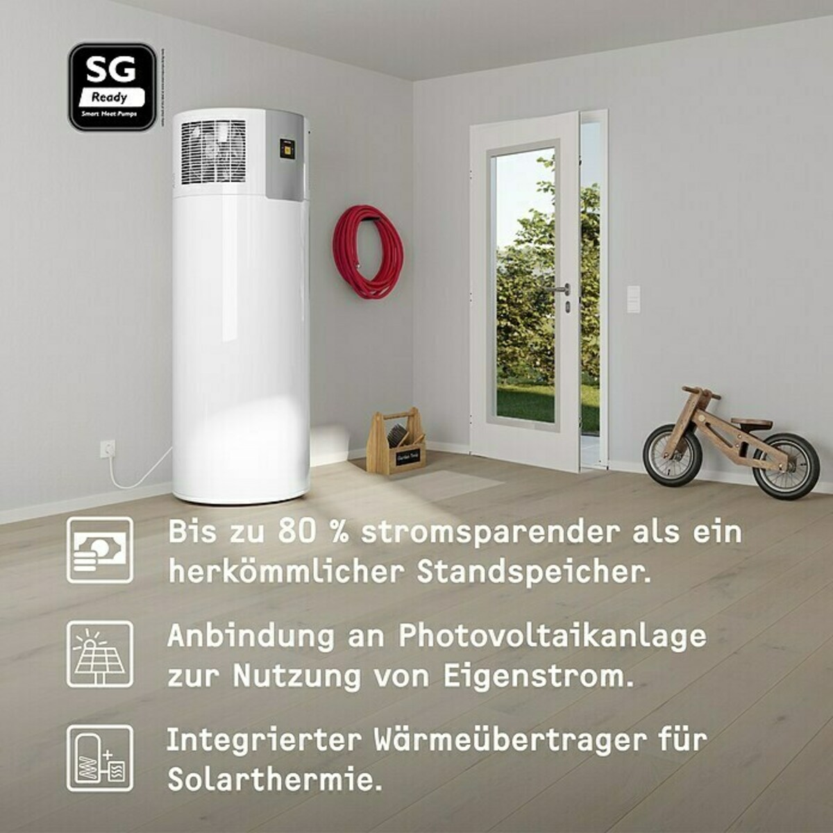 Bild 3 von Stiebel Eltron Warmwasser-Wärmepumpe WWK 300 Sol electronic