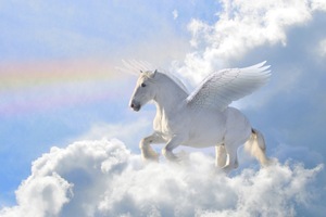 Papermoon Fototapete "Pegasus in the Clouds"