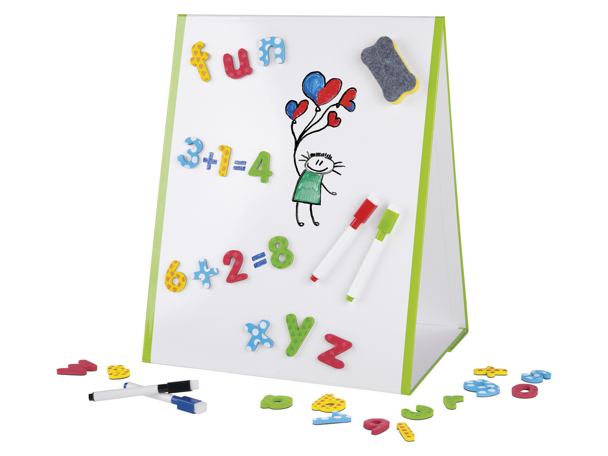 Bild 1 von UNITED OFFICE® Kinder Whiteboard, 47-teilig, magnetisch
