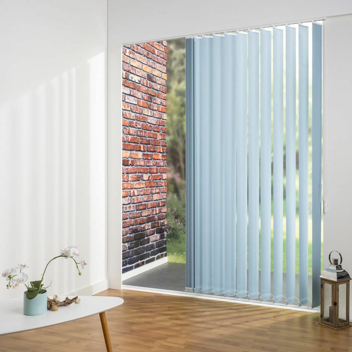 Bild 1 von Bella Casa Vertikalanlage Maß, 127 mm Lamelle, 100 x 180 cm, hellblau