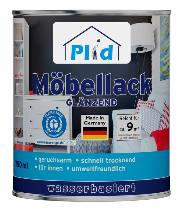 Bild 1 von Premium Möbellack Weisslack Türenlack Holzlack Spielzeugfarbe Weiß - Glänzend