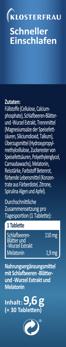 Bild 2 von Klosterfrau Schneller Einschlafen Tabletten