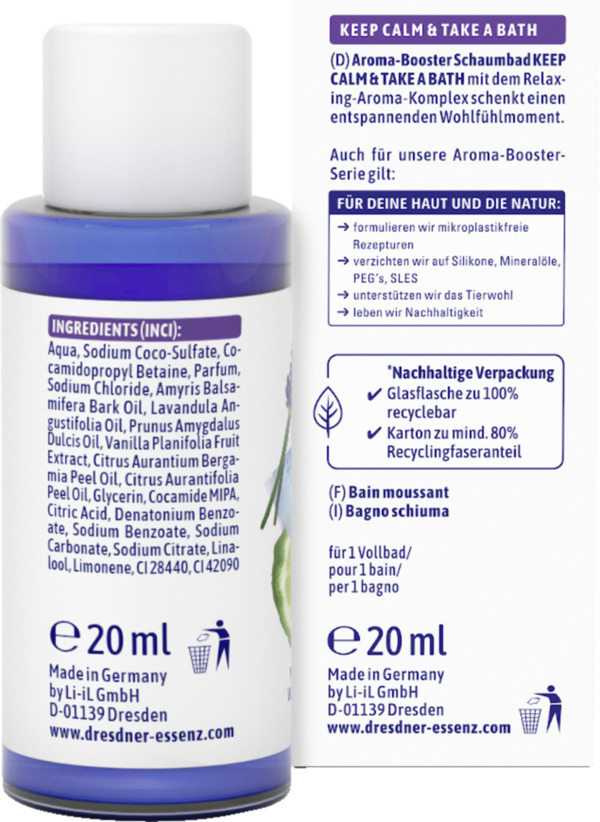 Bild 2 von Dresdner Essenz Aroma-Booster Schaumbad Keep Calm & Take a Bath