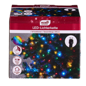 KODi season Lichterkette 120 bunte LEDs
