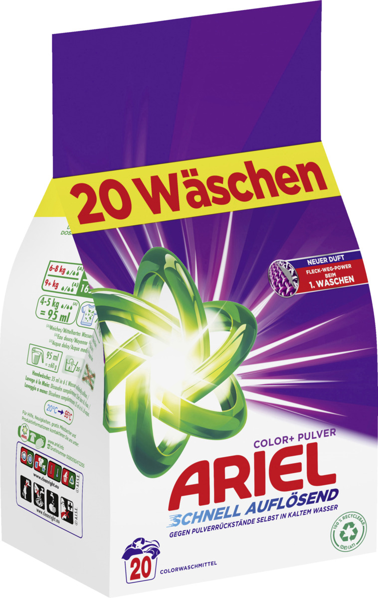 Bild 2 von Ariel Colorwaschmittel Pulver 20WL