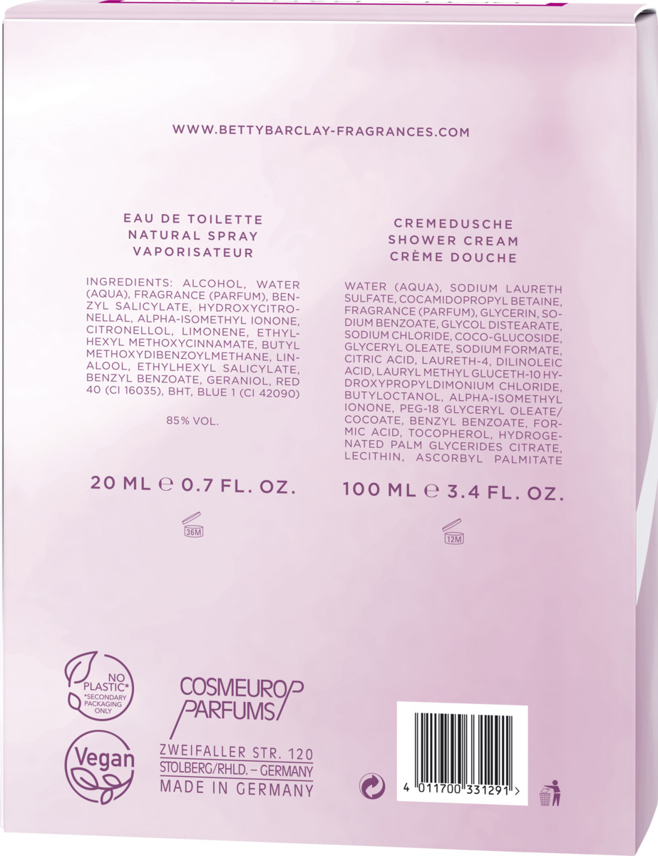 Bild 2 von Betty Barclay Woman No.1 Eau de Toilette + Shower Gel Geschenkset
