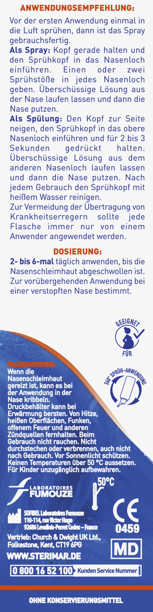 Bild 4 von Stérimar Verstopfte Nase 2 in 1 Nasenspray & Spülung