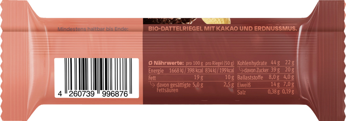Bild 2 von share Bio Riegel Peanut Nut Butter Bar