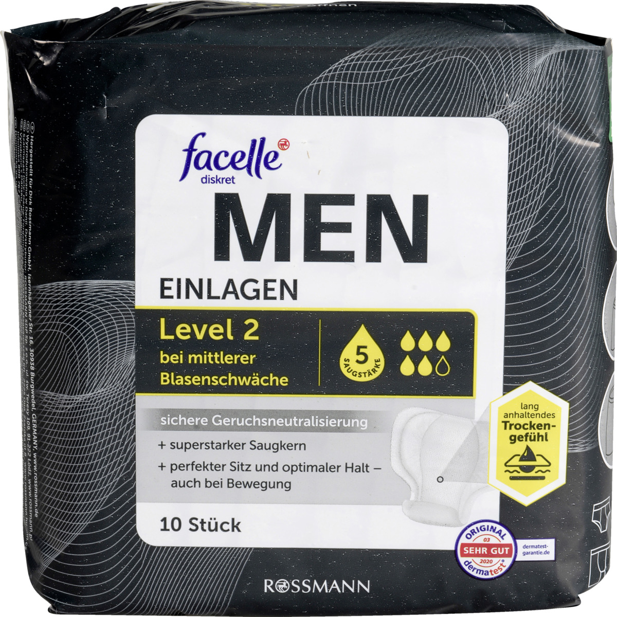 Bild 1 von facelle diskret MEN Einlagen Level 2