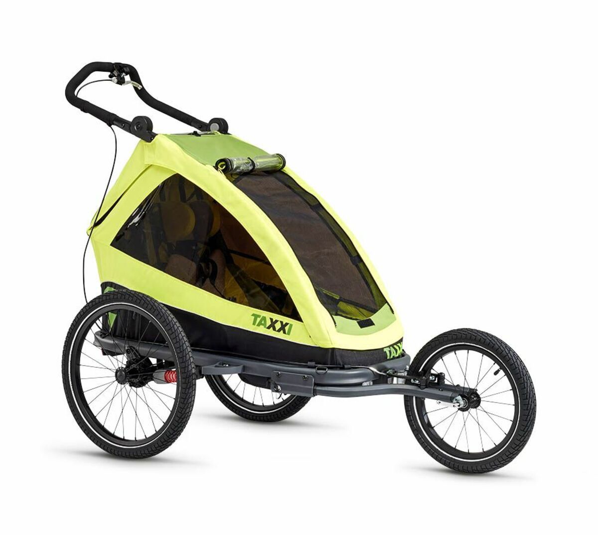 Bild 1 von TAXXI Kids Elite one 3 in 1 Lime Anhänger, Buggy und Jogger in einem Modell