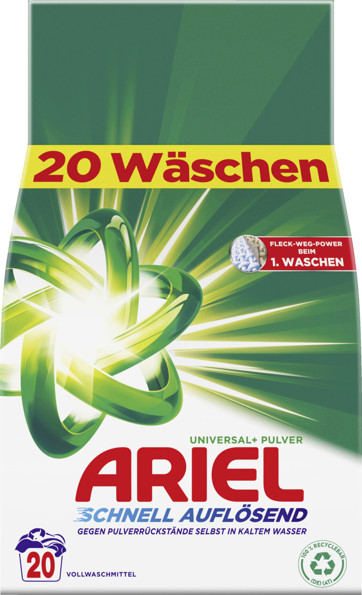 Bild 1 von Ariel Vollwaschmittel Pulver 20 WL