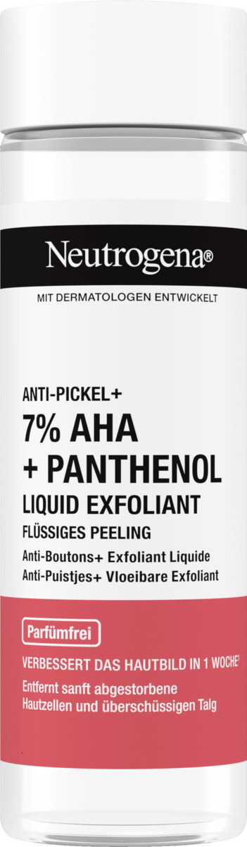 Bild 1 von Neutrogena Anti-Pickel + 7% AHA + Panthenol Liquid Exfoliant Gesichtsreinigung