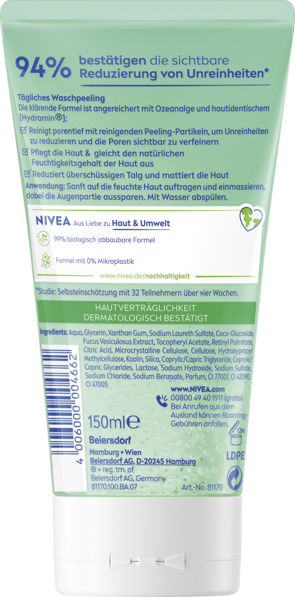 Bild 2 von NIVEA Waschpeeling klärend