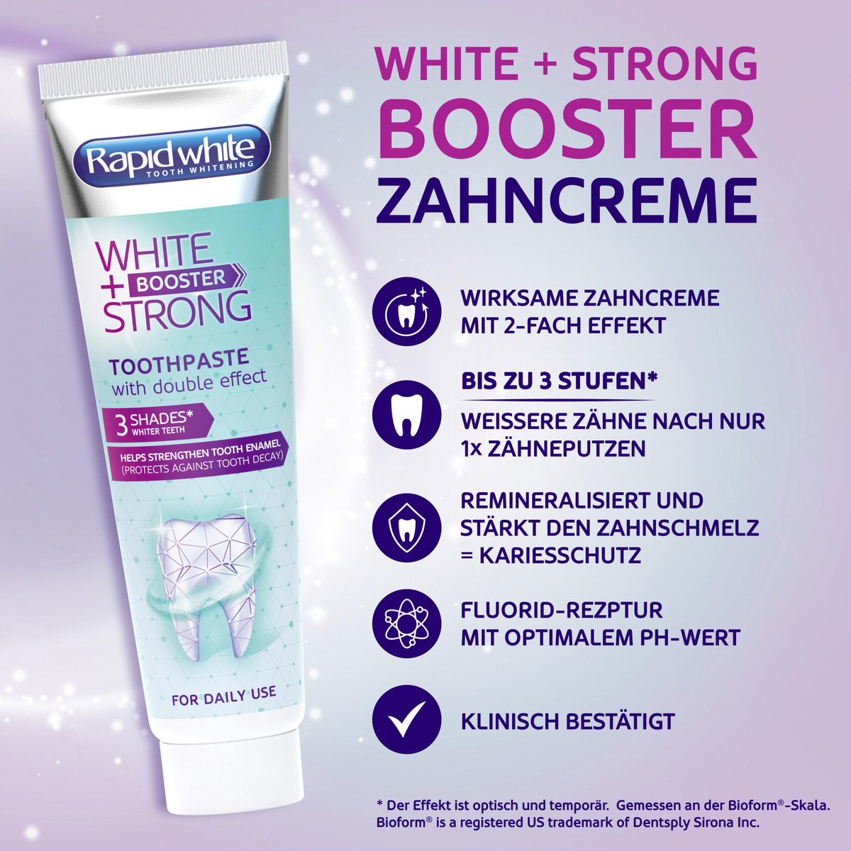 Bild 2 von Rapid White White + Strong Booster Zahncreme