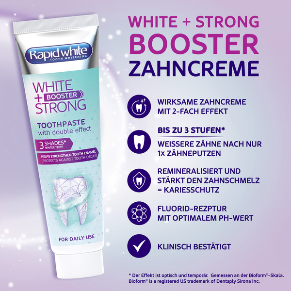 Bild 2 von Rapid White White + Strong Booster Zahncreme