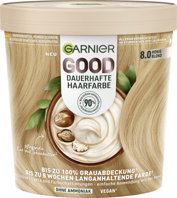 Bild 1 von Garnier GOOD Dauerhafte Haarfarbe 8.0 Honig Blond