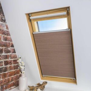Bella Casa Universal Dachfenster-Wabenplissee , 103 x 141 cm, beige