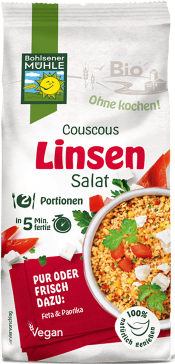 Bild 1 von Bohlsener Mühle Bio Couscous Linsen Salat