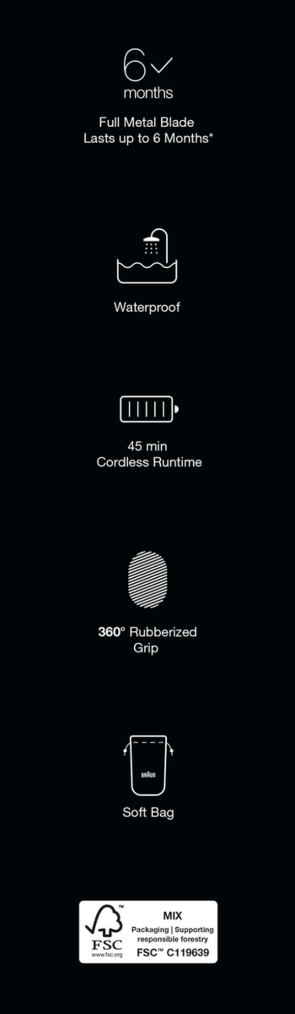Bild 2 von Braun Series XT3 Face Bartschneider