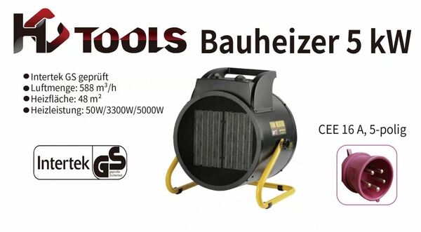 Bild 1 von HC Tools Bauheizer 5 kW