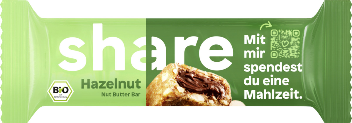 Bild 1 von share Bio Riegel Hazelnut Nut Butter Bar