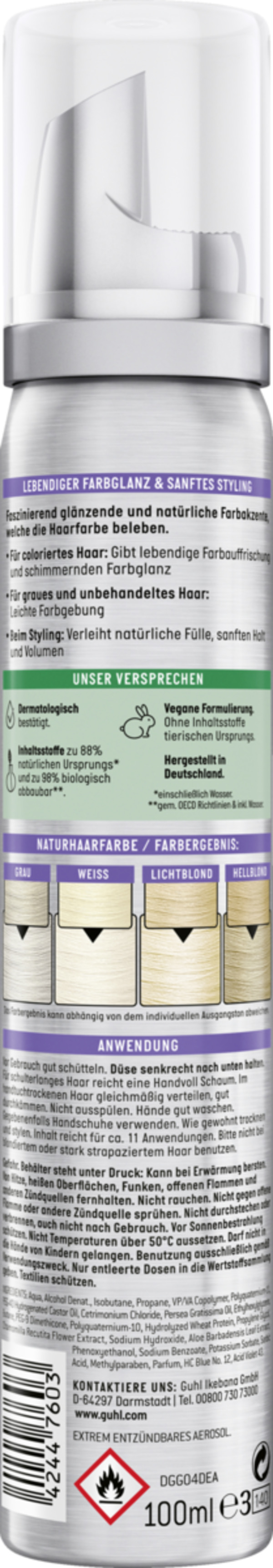 Bild 2 von Guhl Schaum-Tönungsfestiger 98 Silberblond