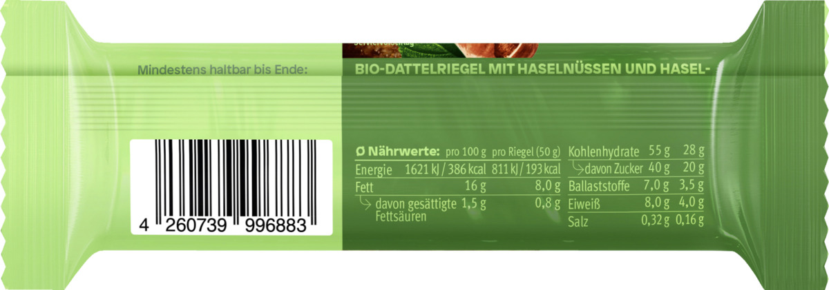 Bild 2 von share Bio Riegel Hazelnut Nut Butter Bar
