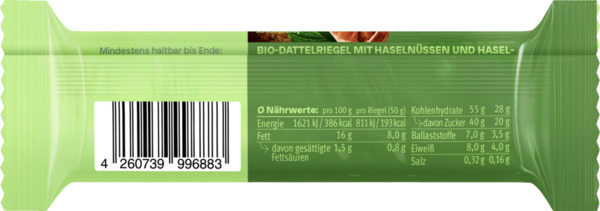 Bild 2 von share Bio Riegel Hazelnut Nut Butter Bar