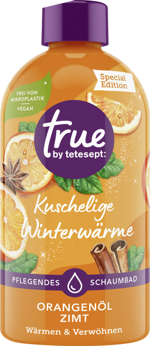 Bild 1 von true by tetesept Pflegendes Schaumbad Kuschelige Winterwärme