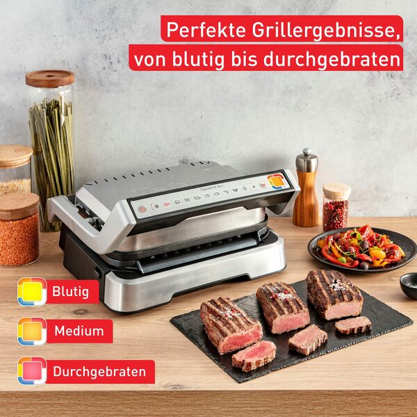 Bild 2 von Tefal Kontaktgrill GC774HP OptiGrill 4in1, 2100 W, Neu 4in1 Grillen/BBQ/Ofen, inkl. Backschale. Gratis: Hamburger Presse