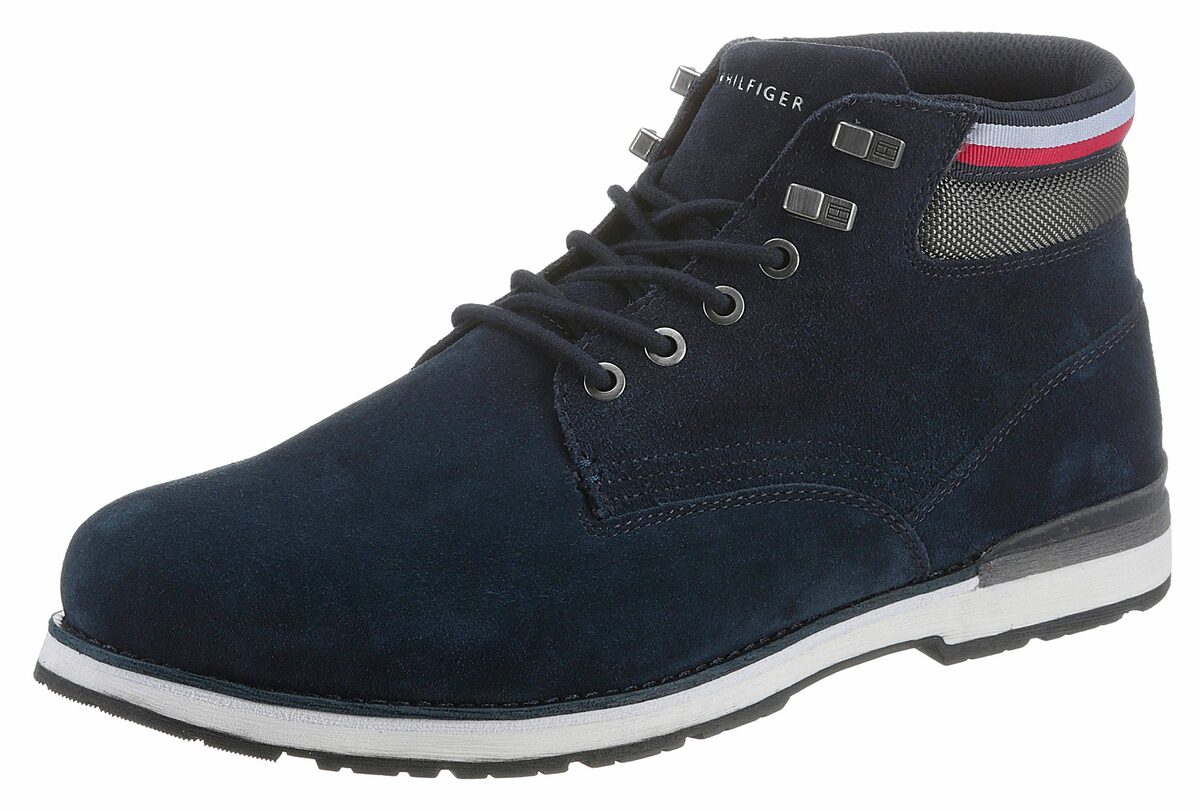 Bild 1 von Tommy Hilfiger OUTDOOR HILFIGER SUEDE BOOT Schnürboots mit Streifen in Tommy Farben