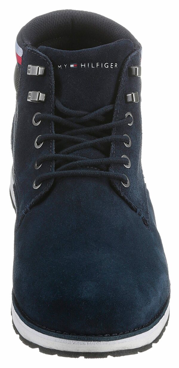 Bild 4 von Tommy Hilfiger OUTDOOR HILFIGER SUEDE BOOT Schnürboots mit Streifen in Tommy Farben