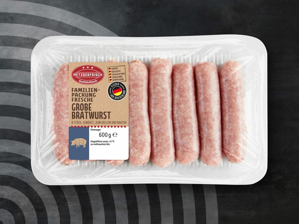 Bild 1 von Metzgerfrisch Frische Grobe Bratwurst XXL