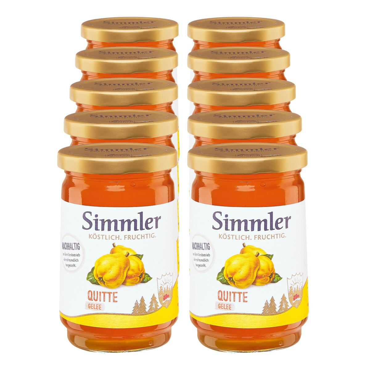 Bild 1 von Simmler Quitte Gelee 450 g, 10er Pack