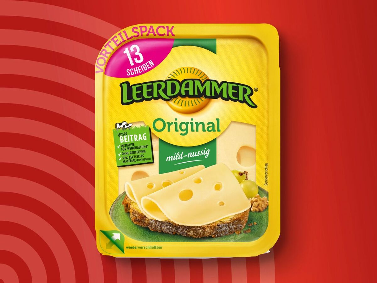 Bild 1 von Leerdammer Käsescheiben
