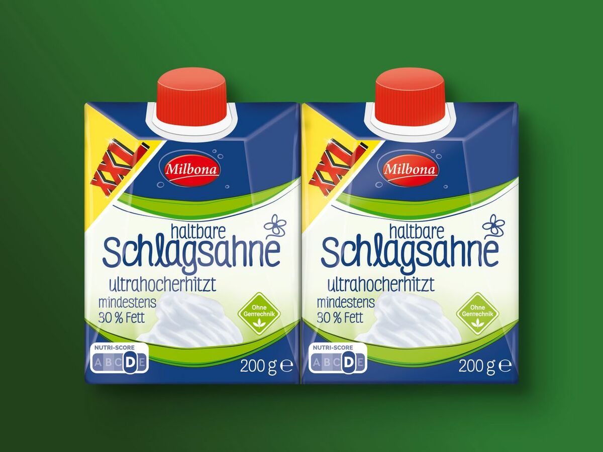 Milbona Haltbare Schlagsahne XXL von Lidl ansehen!