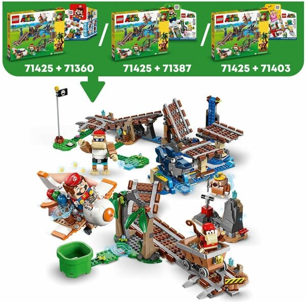 Bild 1 von LEGO® Konstruktionsspielsteine Diddy Kongs Lorenritt – Erweiterungsset (71425), LEGO® Super Mario, (1157 St), Made in Europe