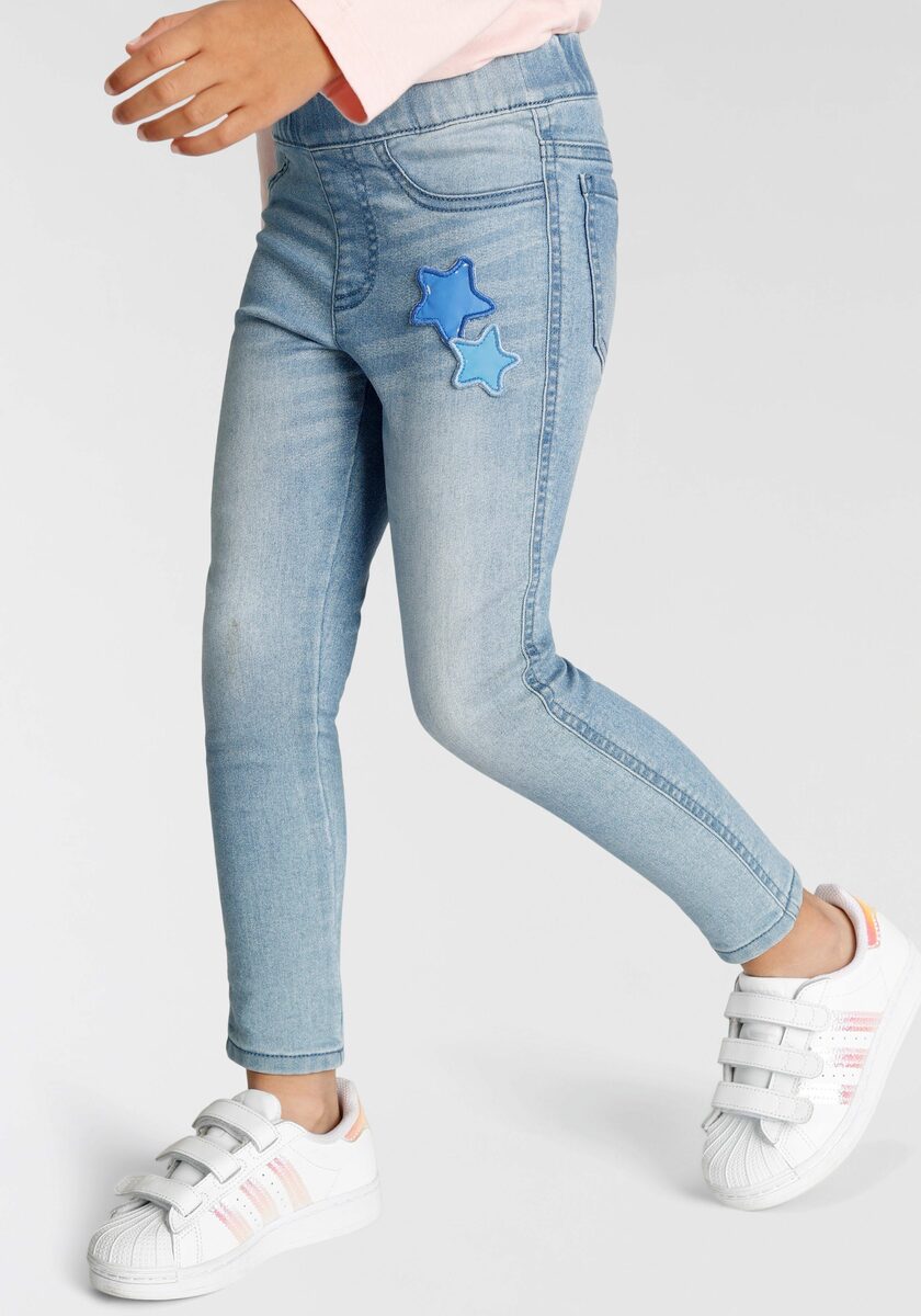 Bild 2 von KIDSWORLD Jeansjeggings mit Sternapplikation