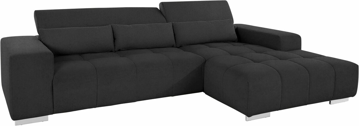Bild 4 von COTTA Ecksofa Orion, mit Recamiere, inkl. verstellbaren Kopfstützen und 3 Kissen