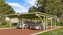 Bild 1 von Karibu Doppelcarport  "Twin Carport Two" KDI