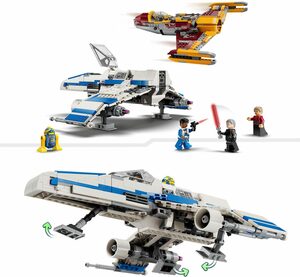 LEGO® Konstruktionsspielsteine New Republic E-Wing vs. Shin Hatis Starfighter (75364), (1056 St), LEGO® Star Wars; Made in Europe