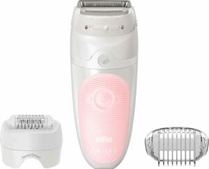 Braun Epilierer Silk-épil 5 5-620, Wet&Dry, Hochfrequenz-Massageaufsatz