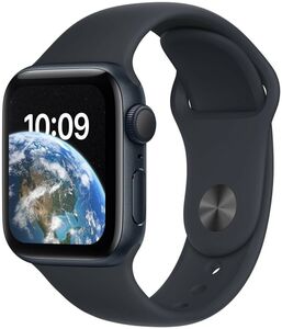 Apple Watch SE 2. Gen GPS 40mm Smartwatch Aluminiumgehäuse Sportarmband Schwarz