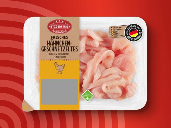 Metzgerfrisch Frisches Hähnchengeschnetzeltes von Lidl ansehen! Metzgerfrisch Frisches Hähnchengeschnetzeltes von Lidl ansehen!