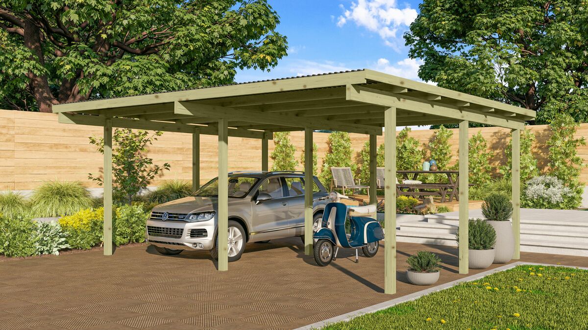 Bild 1 von Karibu Doppelcarport  "Twin Carport One" KDI