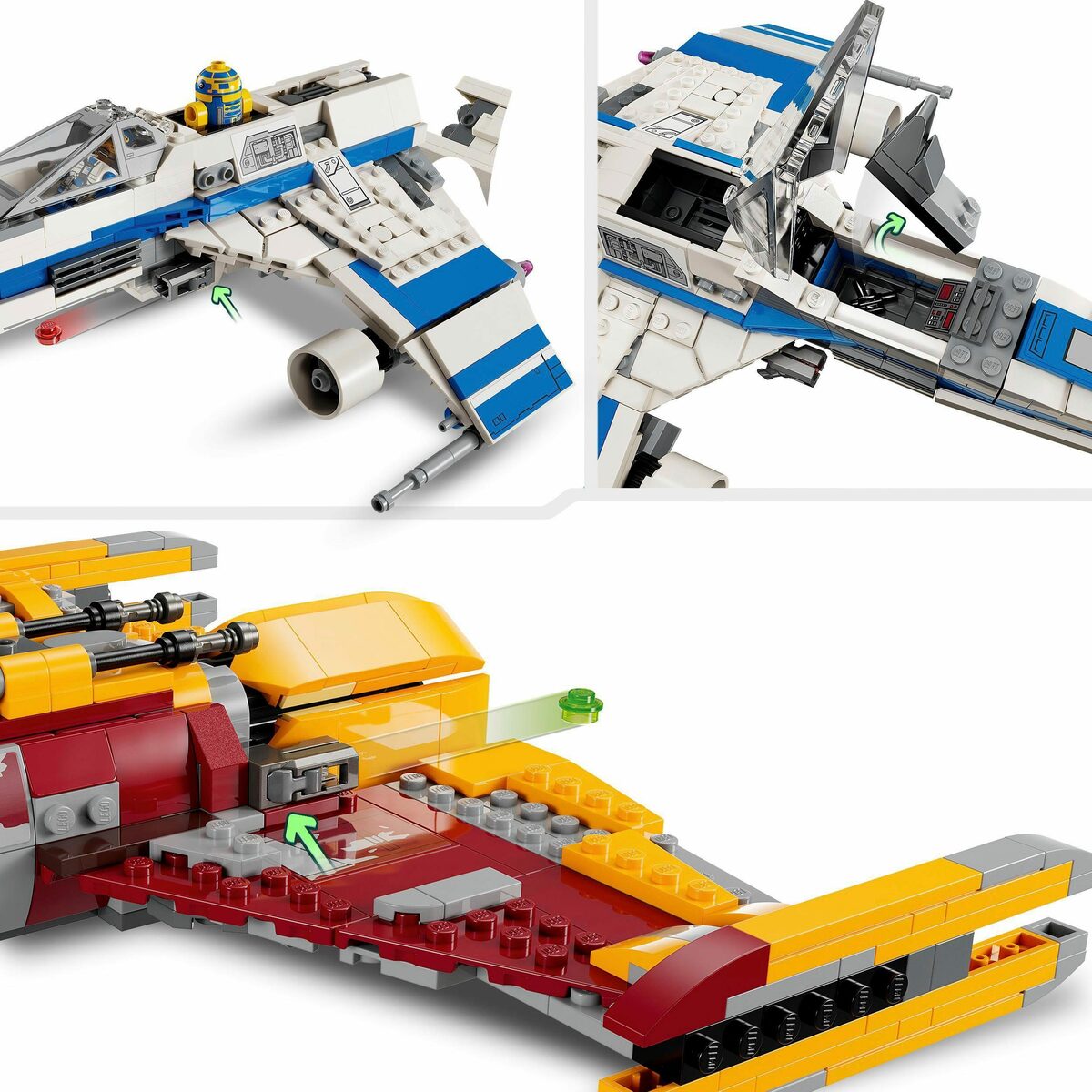 Bild 2 von LEGO® Konstruktionsspielsteine New Republic E-Wing vs. Shin Hatis Starfighter (75364), (1056 St), LEGO® Star Wars; Made in Europe